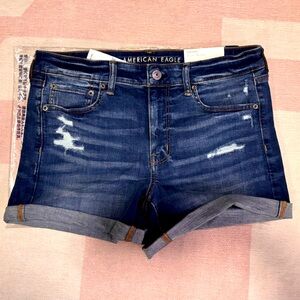 Brand New AE Midi Low Rise Denim Shorts